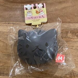 NIC cafe sakura animal bread cat squishy keychain